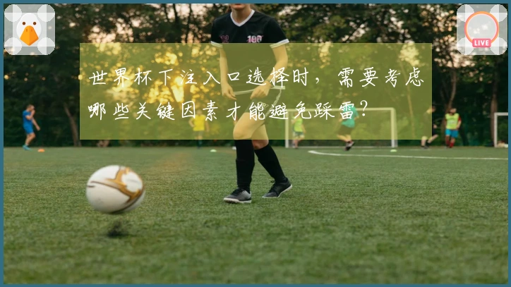 世界杯下注入口选择时，需要考虑哪些关键因素才能避免踩雷？